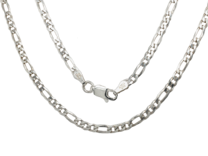 cadena barbada 3x1 en plata