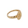 Anillo Button Oro Amarillo lateral