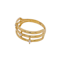 Anillo Rows Oro Amarillo y Circonios