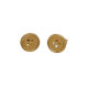 Aretes Button Oro Amarillo