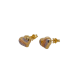 Aretes Corazón Trioro 3 Oros